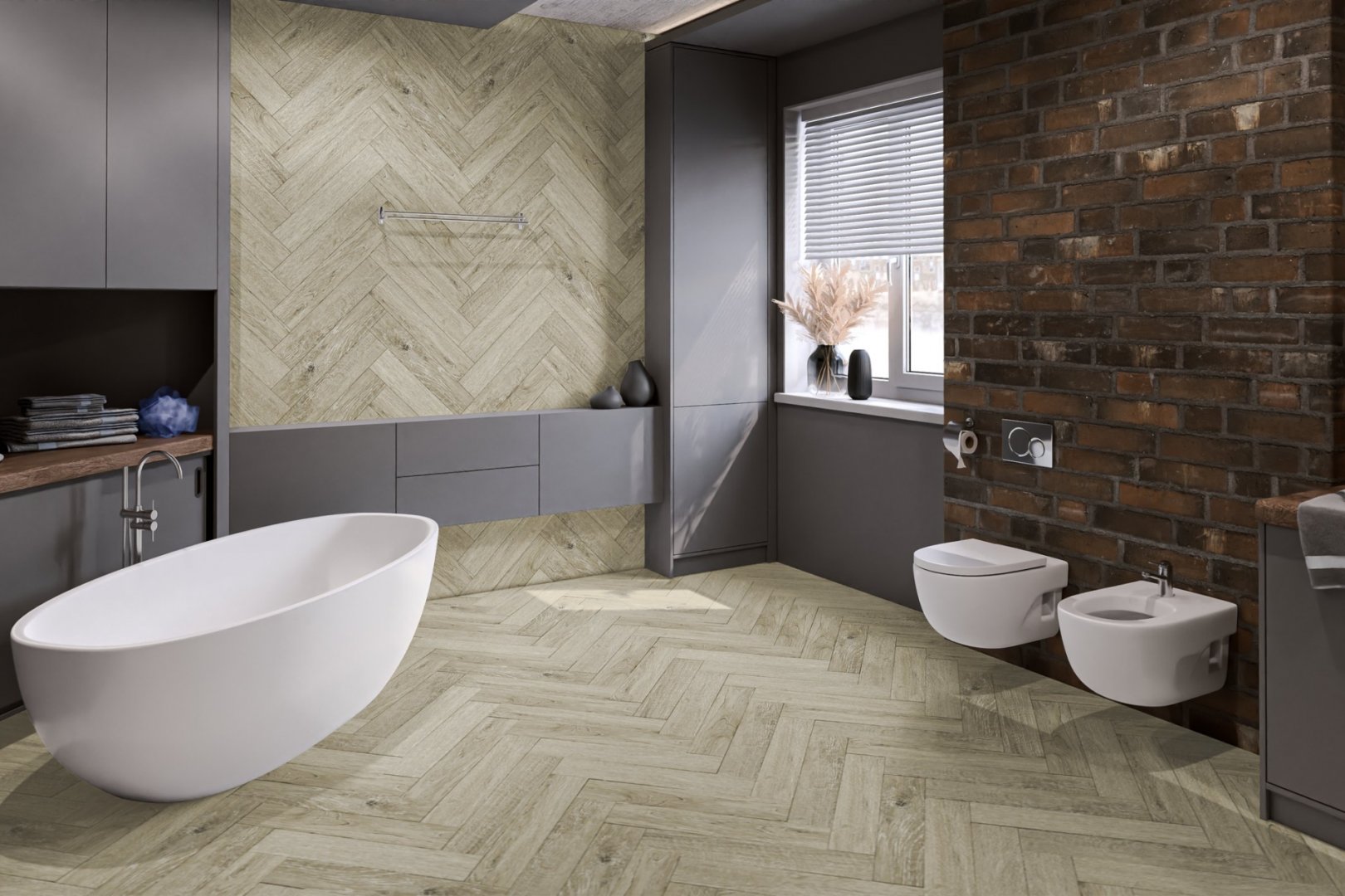 Плитка ПВХ клеевая Damy Floor Бристоль  London 590х118х2,5 (3,2м2), 4V фаска