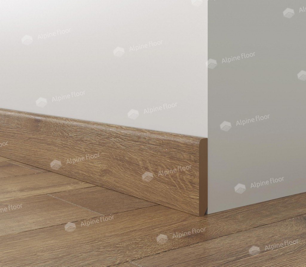 Плинтус ламинированный Alpine Floor SK 13-2 Дуб Роял Parquet Light прямой 2200х80х12,5
