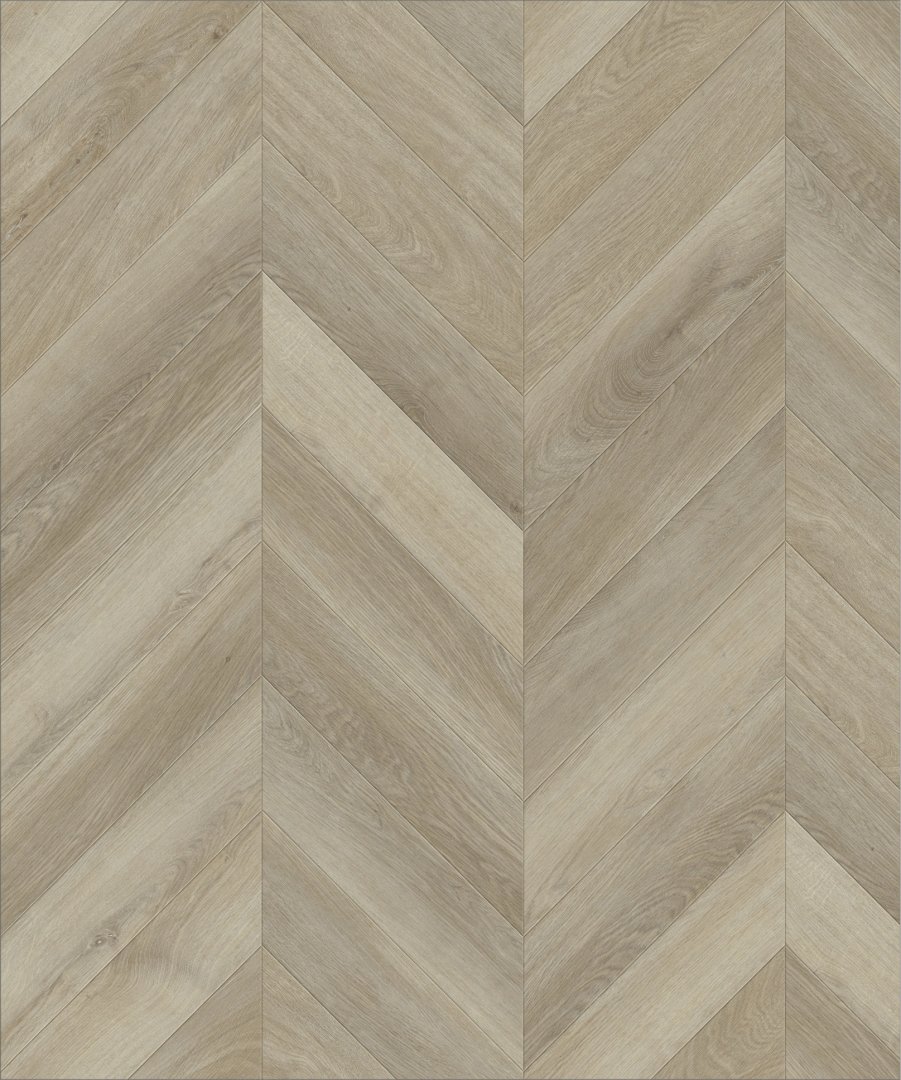 Плитка ПВХ-кварцвинил STRONG STEP Шабли CHEVRON Франц. елочка 610х125х5 (1,22м2), 4V фаска