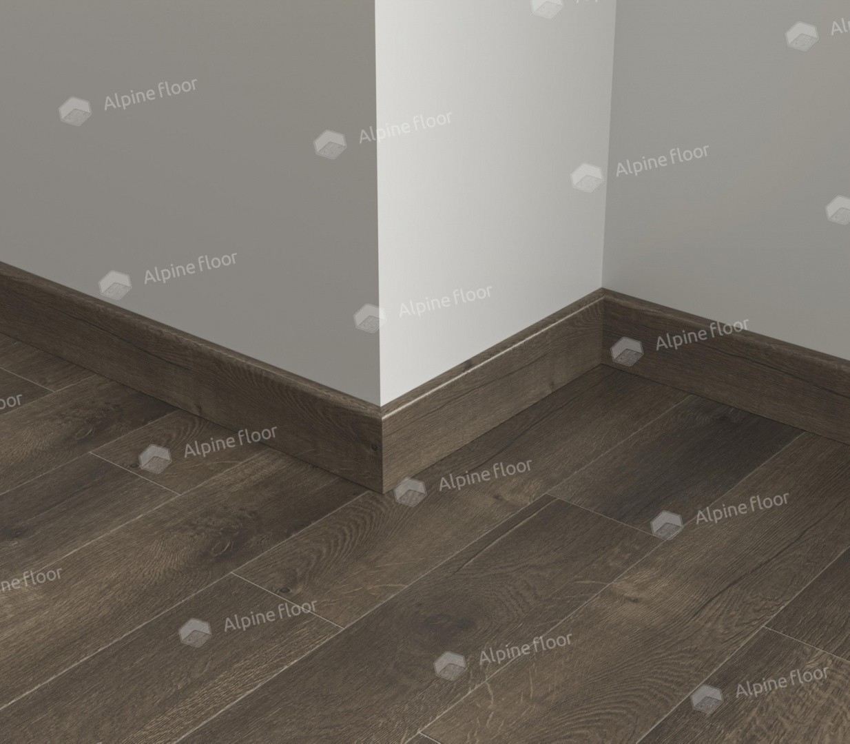 Плинтус ламинированный Alpine Floor SK 13-19 Дуб Антарес Parquet Light прямой 2200х80х12,5