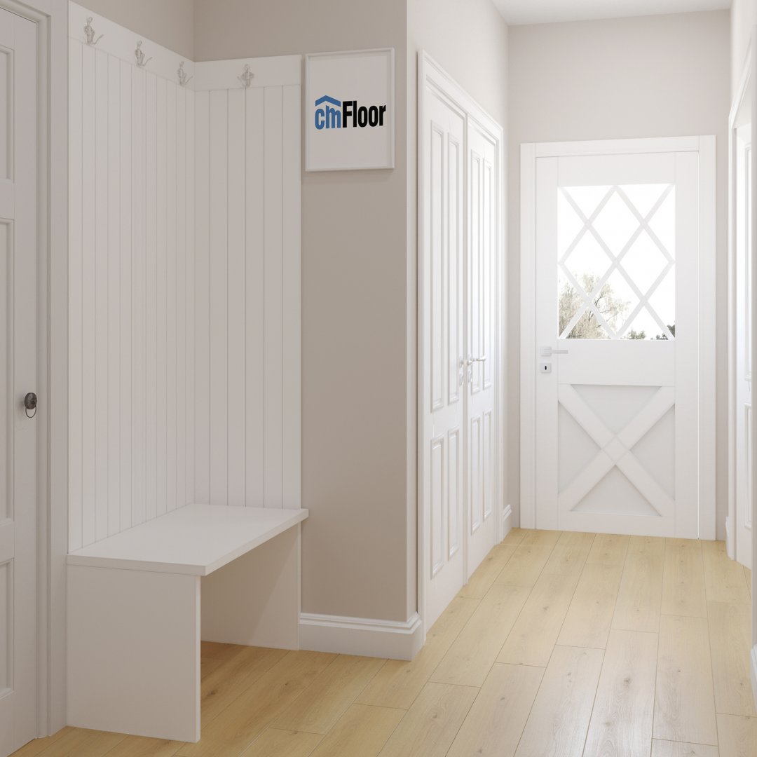 Ламинат SPC замковой CM Floor Дуб Орегон 09 ScandiWood 1220х180х5 (1,75м2), с подложкой, 4V фаска