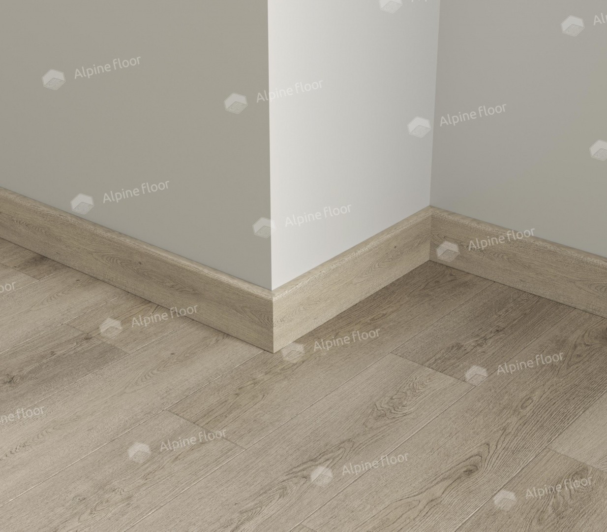 Плинтус ламинированный Alpine Floor SK 11-27 Мета Parquet Light прямой 2200х80х12,5