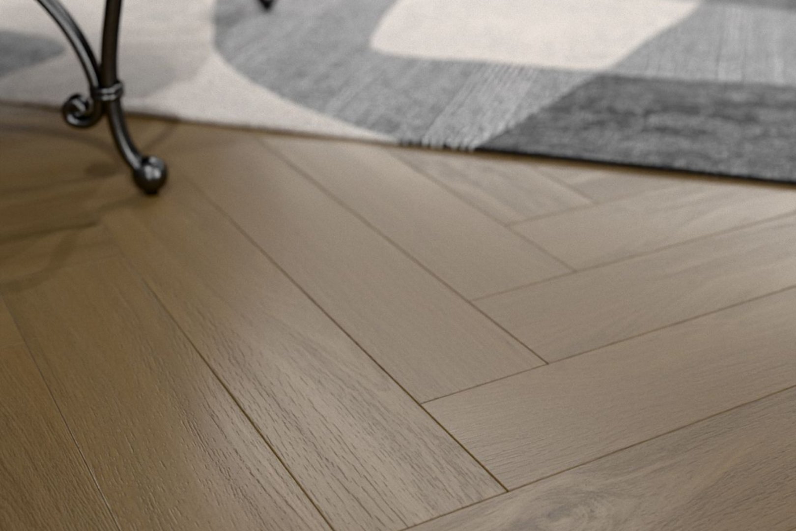 Ламинат Damy Floor Дуб Нормандский Heritage Ёлка 606х101х8 (1,591м2), замок (Uniclic), 4V фаска