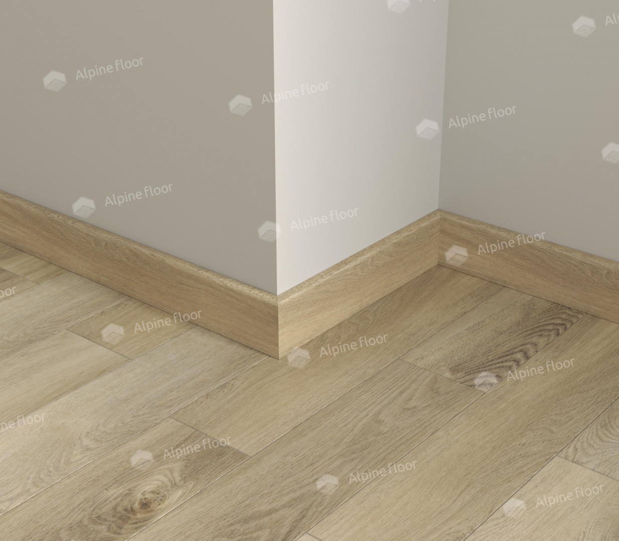 Плинтус ламинированный Alpine Floor SK 13-17 Дуб Синистра Parquet Light прямой 2200х80х12,5