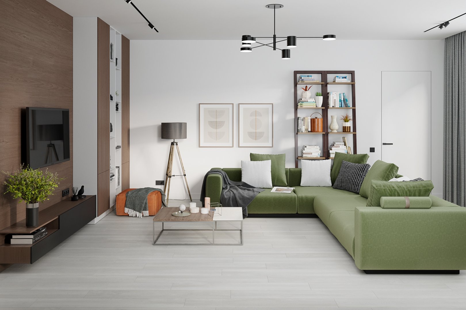 Плитка ПВХ клеевая Damy Floor Дуб Зимний Family  1227х187х2,5 (4,13м2), 4V фаска