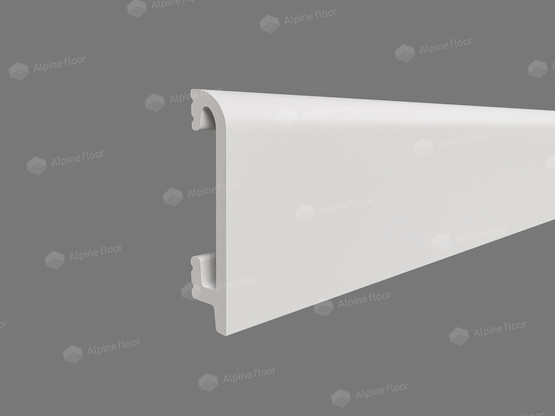 Плинтус дюрополимерный Alpine Floor TL018047 Валон Tanle прямой сглаженный 2000х80х16,5, п/окрас
