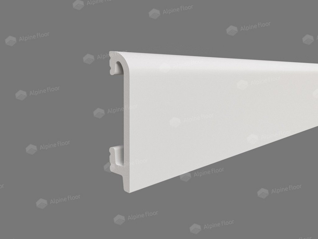 Плинтус дюрополимерный Alpine Floor TL018047 Валон Tanle прямой сглаженный 2000х80х16,5, п/окрас