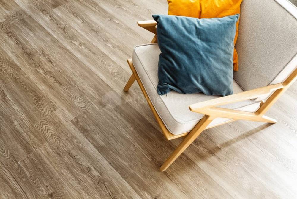 Ламинат SPC замковой Alpine Floor Секвойя Темная Sequoia 1220х183х4 (2,232м2), 4V фаска