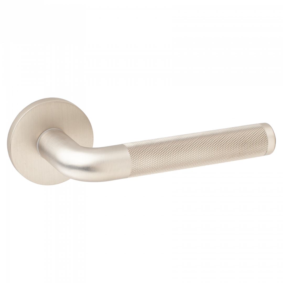 Ручка дверная Apecs H-40149 Slim на круглой розетке