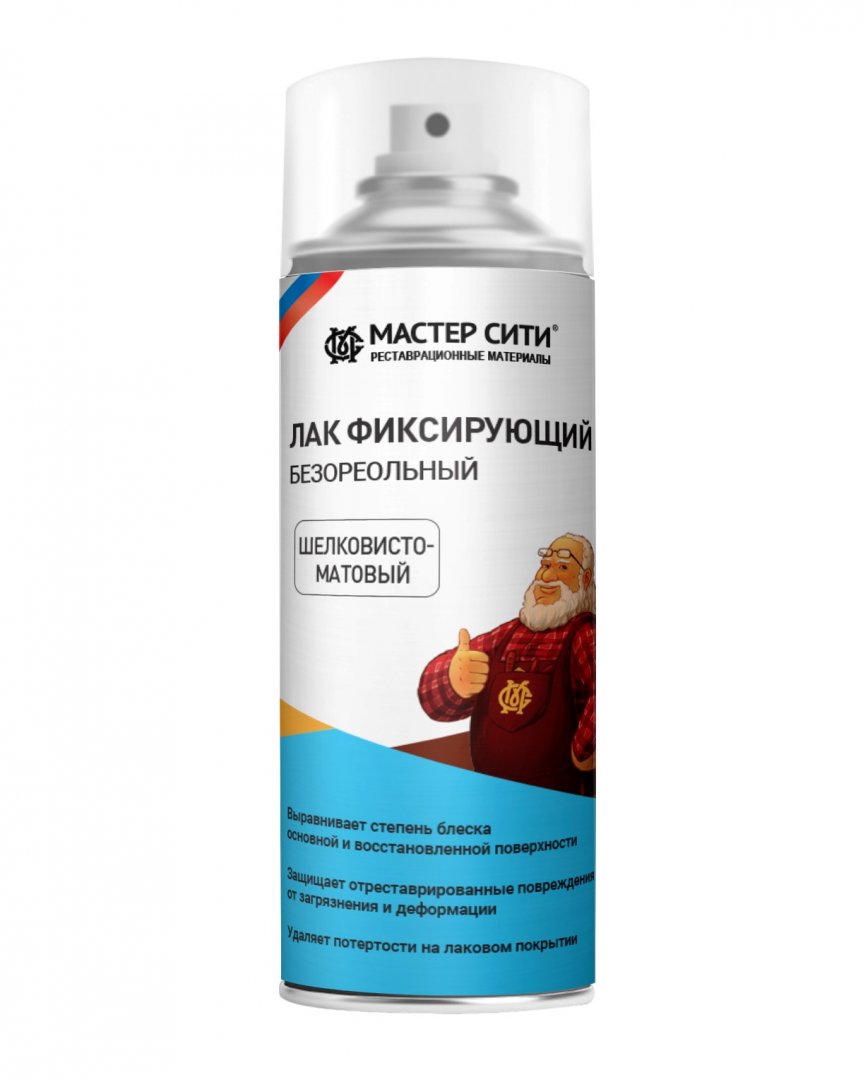 Лак фиксирующий безореольный Мастер Сити Лак фиксирующий (1К, 0,4л)