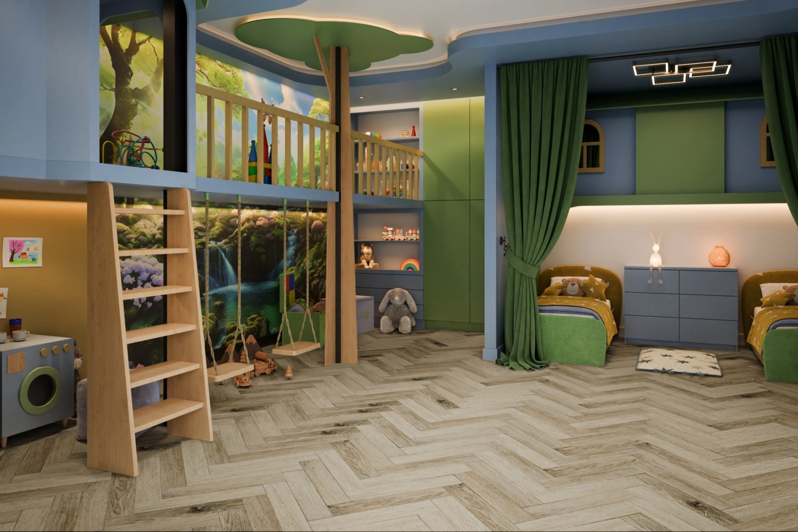 Плитка ПВХ клеевая Damy Floor Честер London 590х118х2,5 (3,2м2), 4V фаска