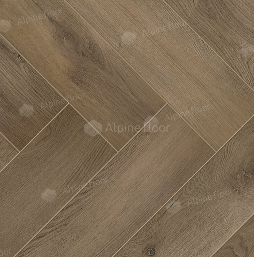 Ламинат Alpine Floor Дуб Анжу LF102-11 Herringbone 8 606х101х8 (2,203м2), защелка (Click), 4V фаска