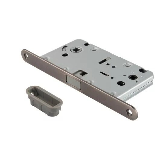 Замок под завертку с магнит-язычком Adden Bau WC-5096 MAG (с ответной планкой) (графит)