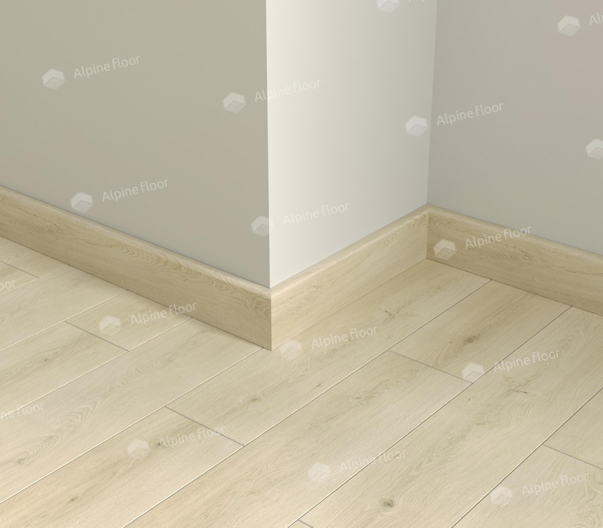Плинтус ламинированный Alpine Floor SK 11-26 Кипарисовая Parquet Light прямой 2200х80х12,5
