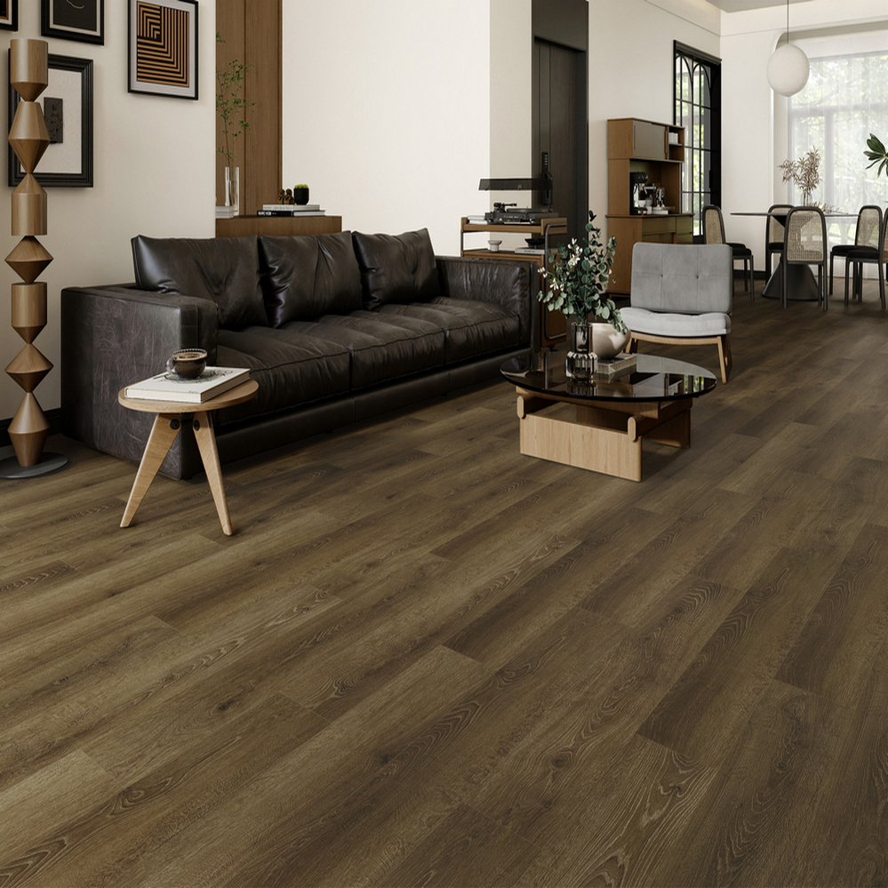 Плитка ПВХ-кварцвинил STRONG STEP Табак Comfort 1220х181х4,2 (2,208м2), 4V фаска