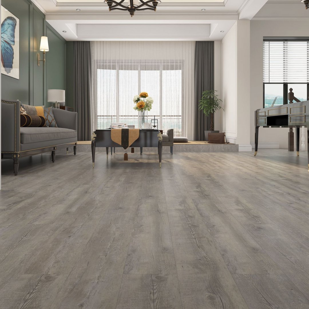 Плитка ПВХ-кварцвинил ONEFLOOR 5015 SPC под дерево 1220х184х4 (2,245м2), 4V фаска