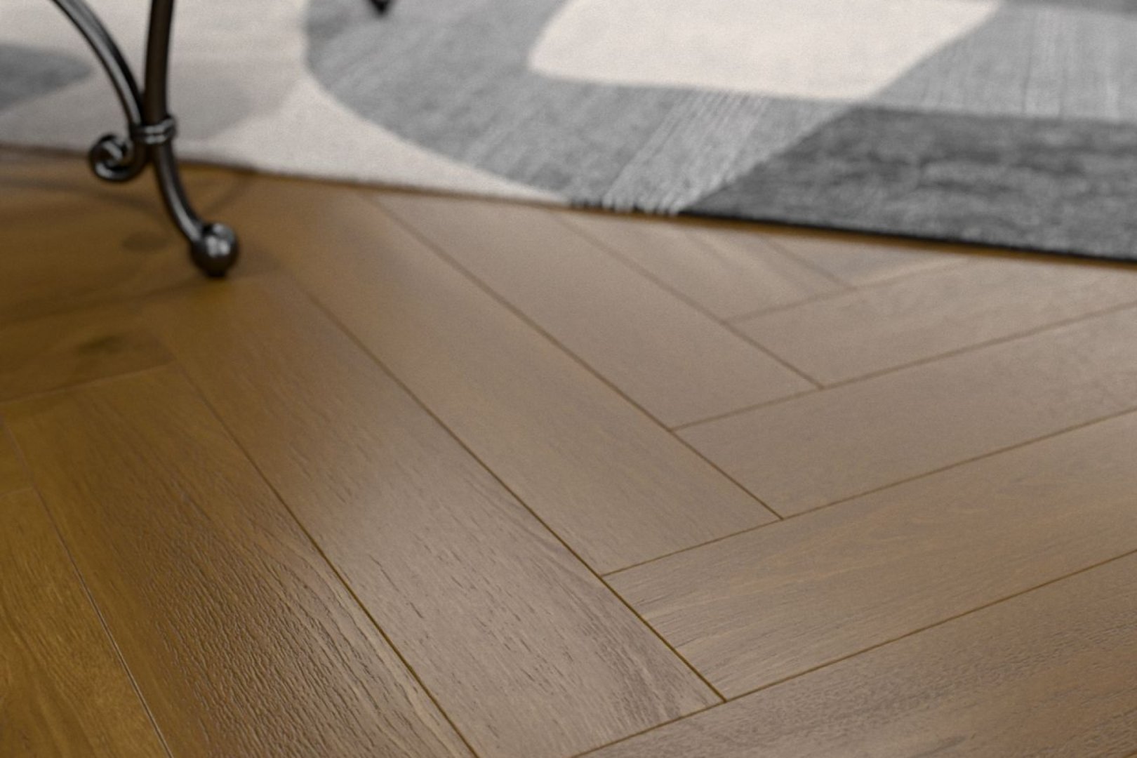 Ламинат Damy Floor Дуб Веллингтон Heritage Ёлка 606х101х8 (1,591м2), замок (Uniclic), 4V фаска