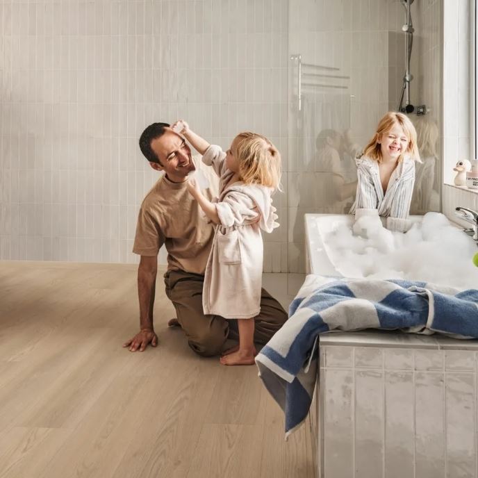 Плитка ПВХ замковая PERGO Норвежский Дуб Серый Namsen Pad Pro 1251х189х5 (2,128м2), с подложкой, 4V