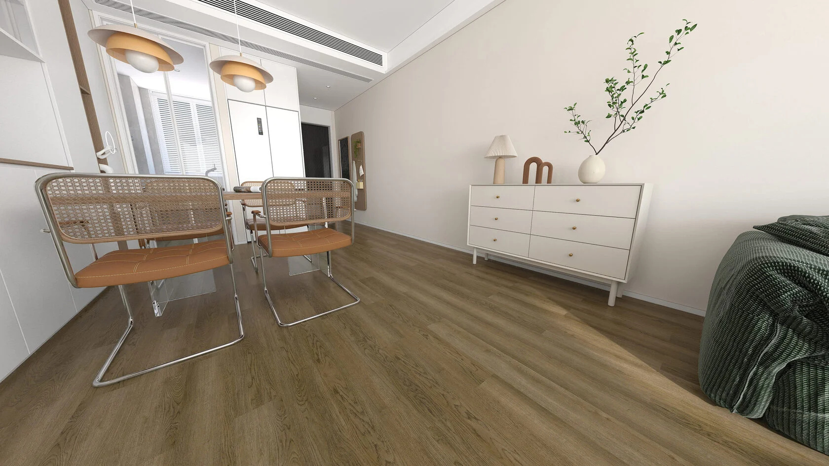 Плитка ПВХ-кварцвинил ONEFLOOR 5028-L LVT клеевая 1227х188х3 (3,23м2), 4V микро-фаска