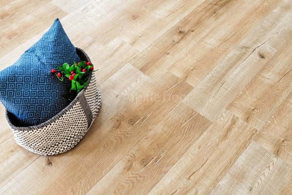 Ламинат SPC замковой Alpine Floor Дуб Натуральный Real Wood 1220х183х6 (2,23м2), с подложкой, 4V фас