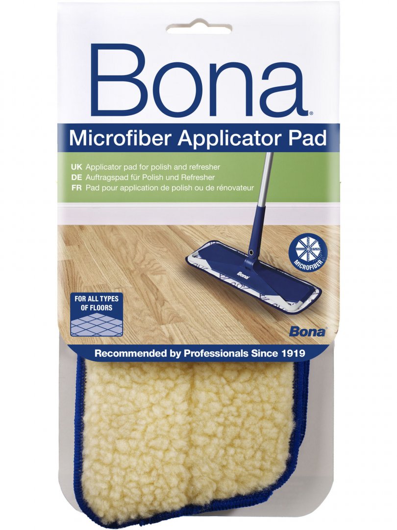 Пад швабры для нанесения средств пола Bona Applicator Pad Аппликатор нанесения средств, липучка (1шт