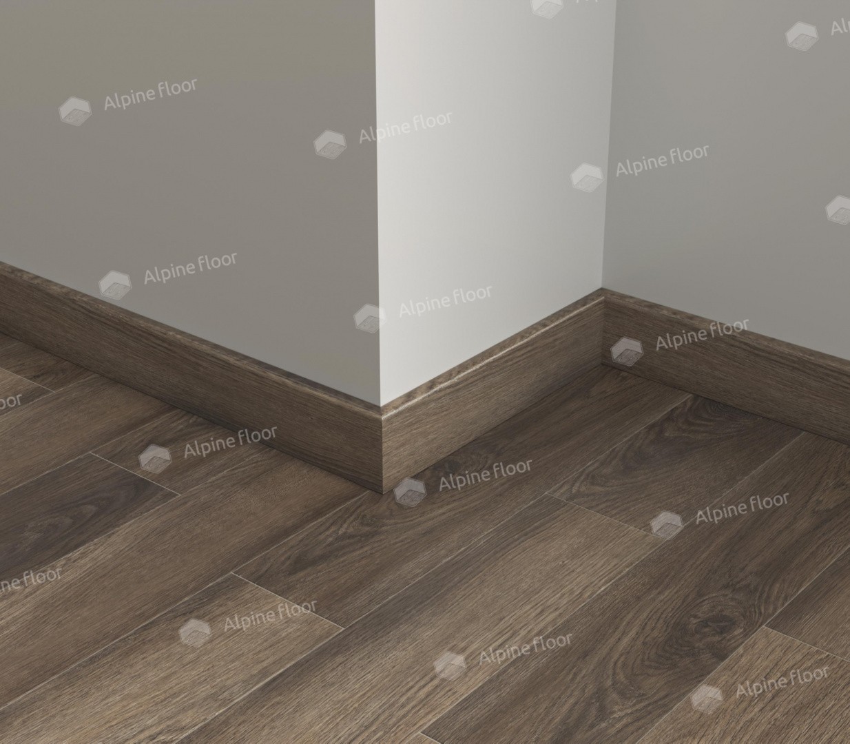 Плинтус ламинированный Alpine Floor SK 13-16 Фанфир Parquet Light прямой 2200х80х12,5