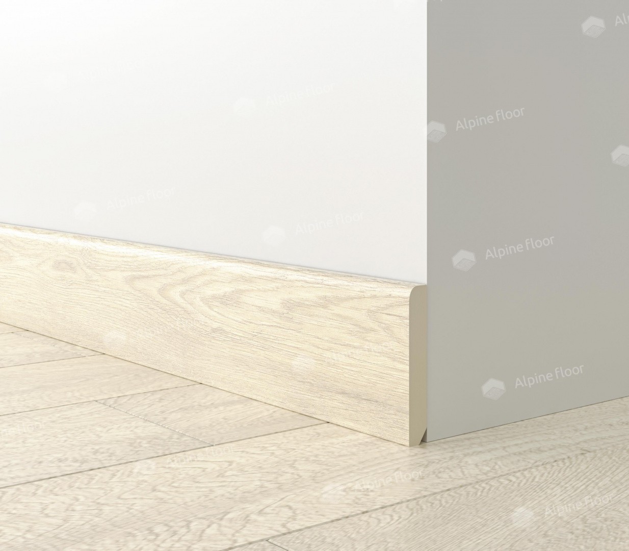 Плинтус ламинированный Alpine Floor SK 13-14 Дуб Адара Parquet Light прямой 2200х80х12,5