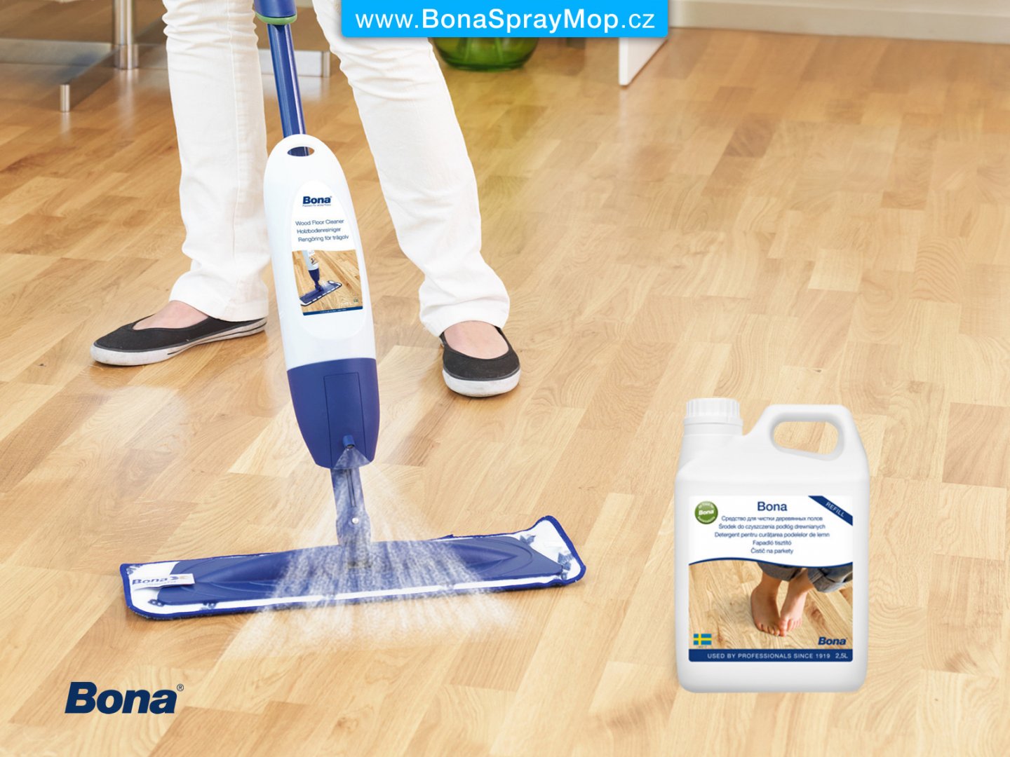Средство мягкой уборки пола Bona Wood Floor Cleaner (1К, 0,85л)