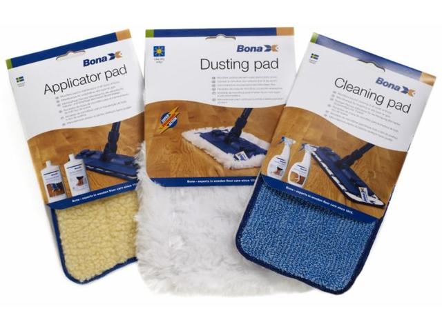 Пад швабры антистатик для сухой уборки Bona Dusting Pad Антистатик сухой уборки, липучка (1шт) микро