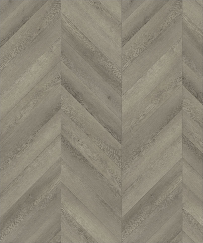 Плитка ПВХ-кварцвинил STRONG STEP Базальт CHEVRON Франц. елочка 610х125х5 (1,22м2), 4V фаска