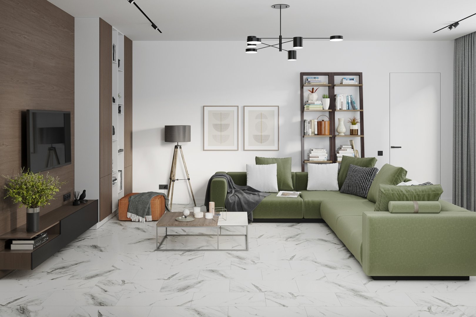 Плитка ПВХ-кварцвинил Damy Floor Эверест Ascent 610х305х5,2 (2,233м2), 4V фаска