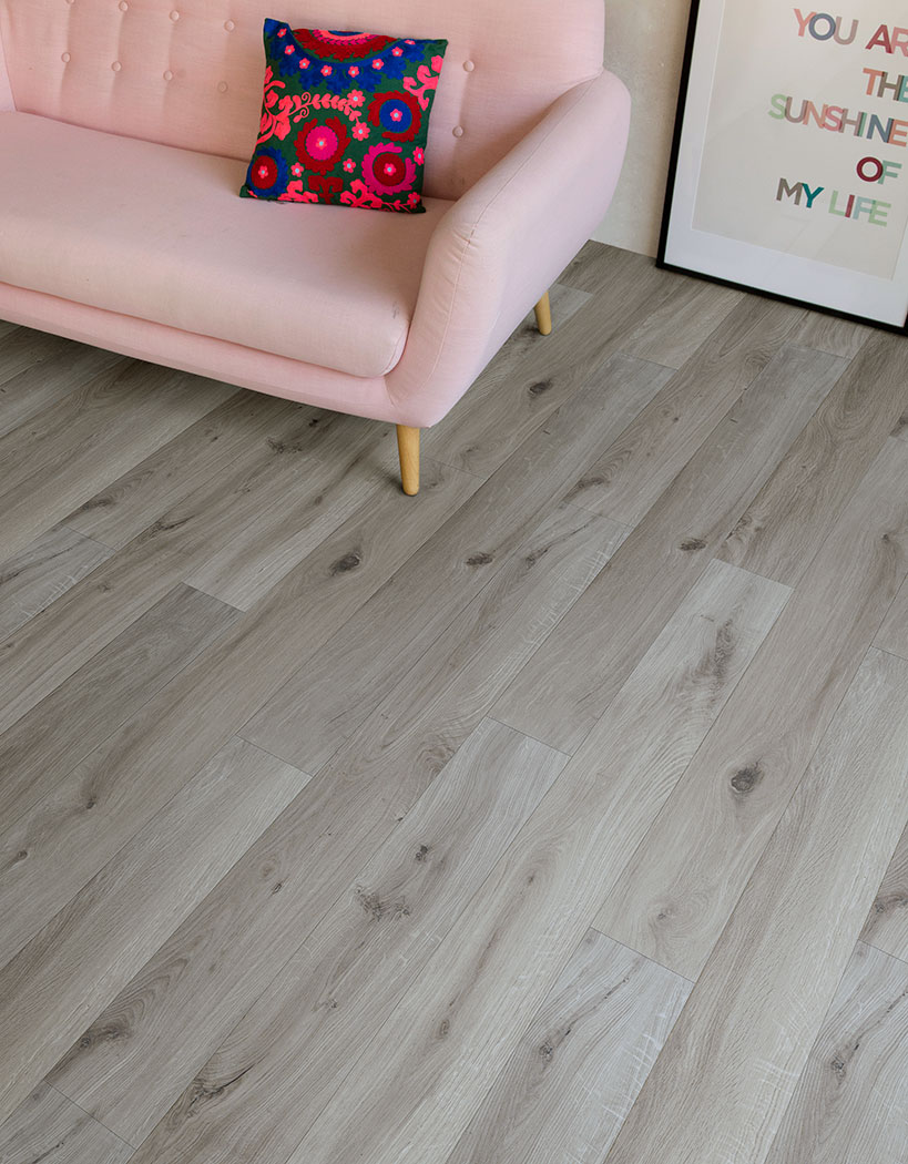 Ламинат Berry Alloc Gyant Light Grey Finesse 1288х155х8 (1,797м2), защелка (Click), 4V фаска