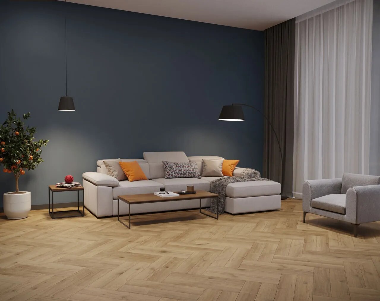 Ламинат My Step Дуб Сурин MS3510 Herringbone Manor+ 643х131х10 (0,926м2), замок (Megaloc Aqua Protec