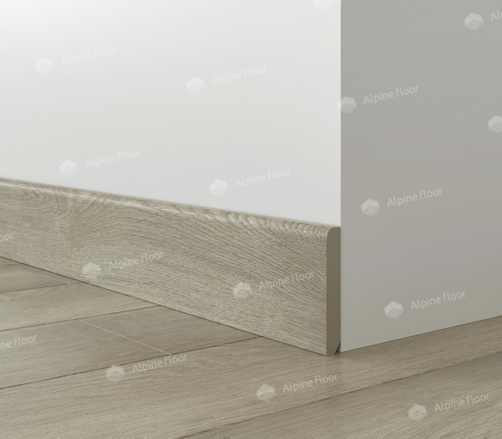 Плинтус ламинированный Alpine Floor SK 13-1 Дуб Фантазия Parquet Light прямой 2200х80х12,5