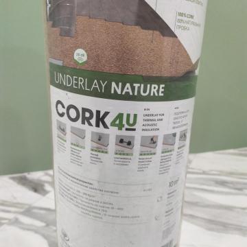 Подложка пробковая рулонная Amorim Wise Cork4U Nature 2мм (10м2)