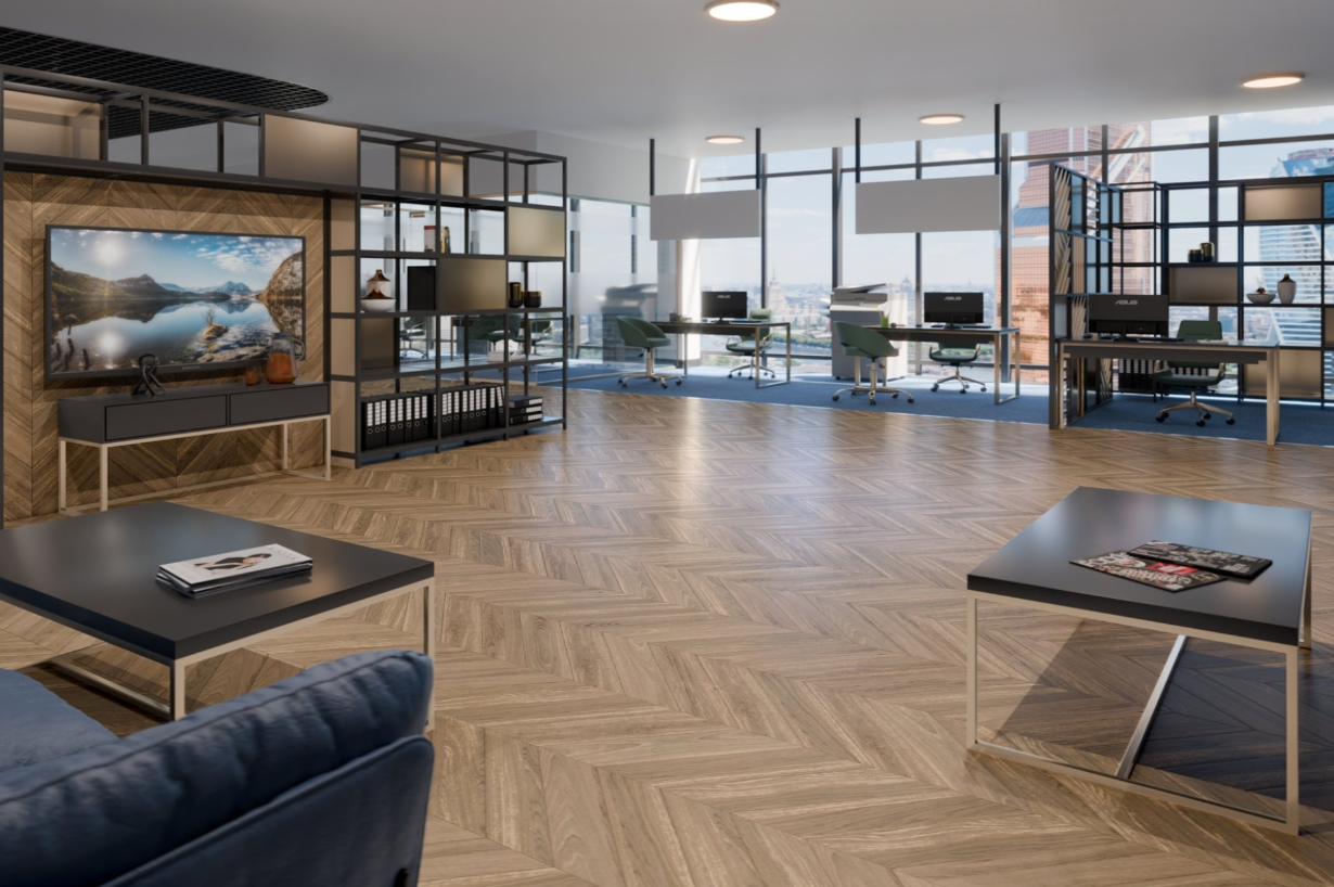 Инженерная доска клеевая Damy Floor Натуральный Luxury 620х120х15 (1,042м2) лак-UV, 12 слоев, 4V фас