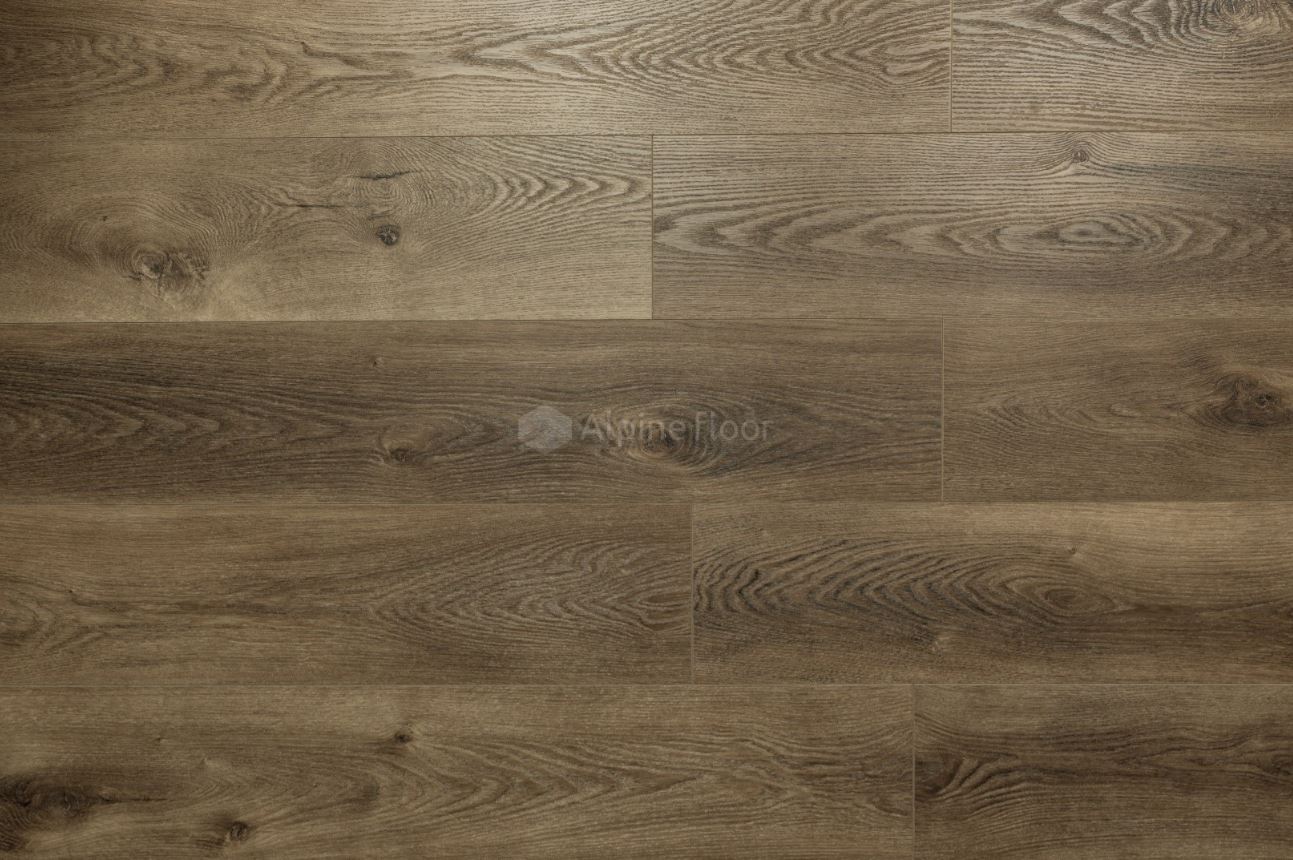 Плитка ПВХ замковая Alpine Floor Дуб коричневый ABA ECO 7-9 Premium XL 1524х180х8 (2,195м2), с подло