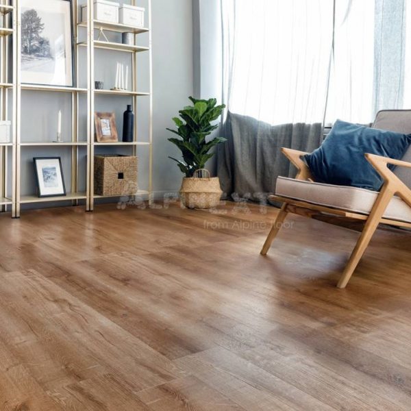 Ламинат SPC замковой Alpine Floor Дуб Royal Real Wood 1220х183х6 (2,23м2), с подложкой, 4V фаска
