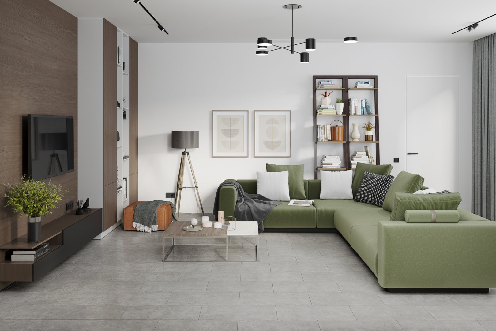 Плитка ПВХ-кварцвинил Damy Floor Броу-Пик Ascent 610х305х5,2 (2,233м2), 4V фаска