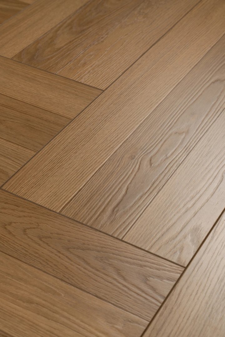 Ламинат My Step Фумо MS6908 Herringbone 3Strips 600х238х8 (2,285м2), замок (Uniclic), 4V фаска