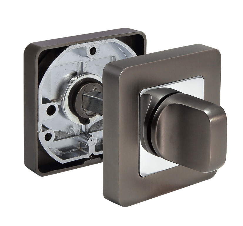 Завертка замка Morelli MH-WC-S55 GR/PC на квадратной розетке
