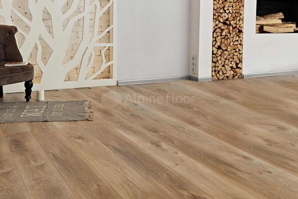Плитка ПВХ замковая Alpine Floor Дуб Природный Изысканный ABA ECO 7-6 Premium XL 1524х180х8 (2,195м2