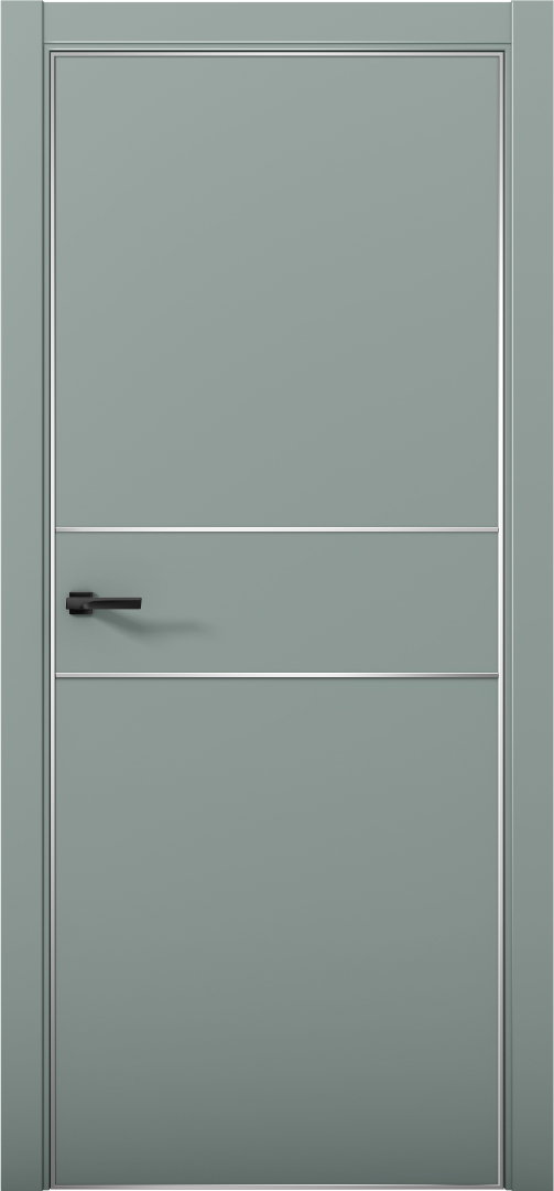 Дверь межкомнатная AURUMDOORS Palladium Pd3 (Deep Green [+] / кромка алюм: хром)