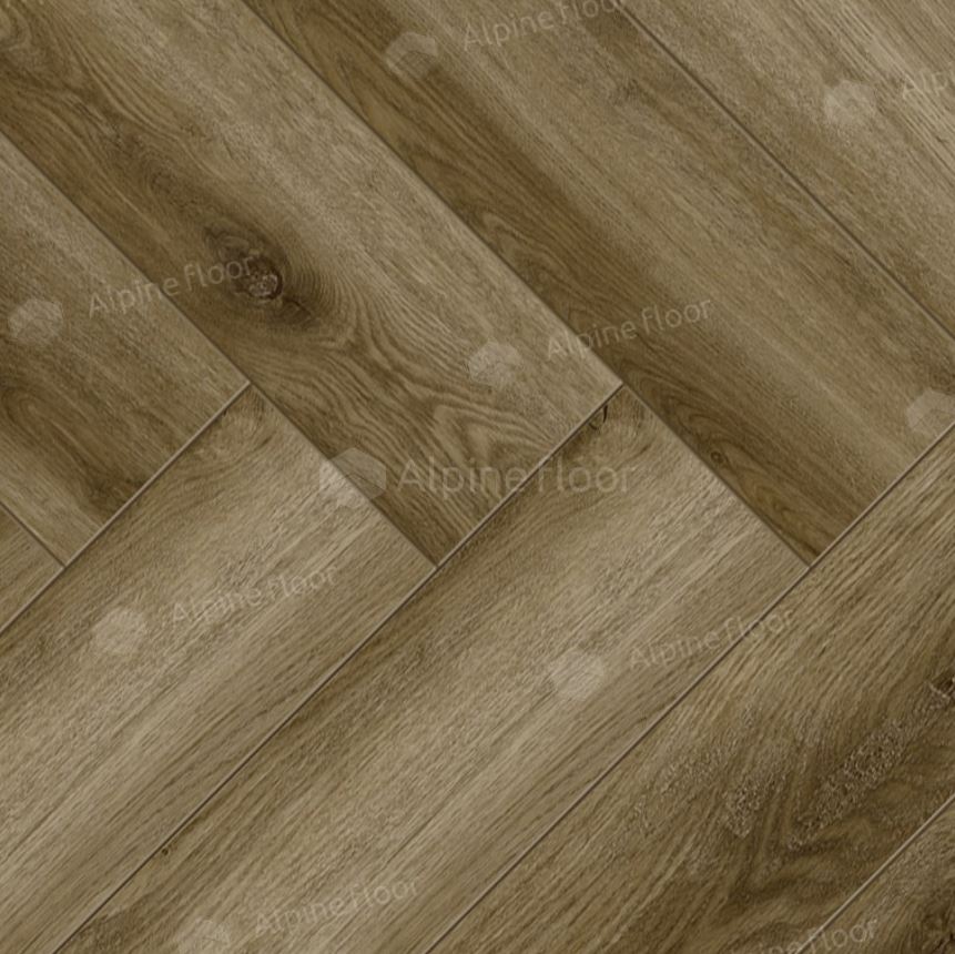Ламинат Alpine Floor Дуб Марсель LF102-9 Herringbone 8 606х101х8 (2,203м2), защелка (Click), 4V фаск